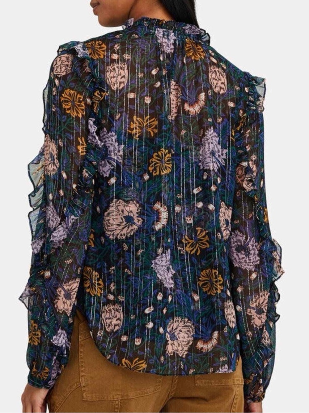 Veronica Beard Abra Floral Blouse - Picture 2 of 4